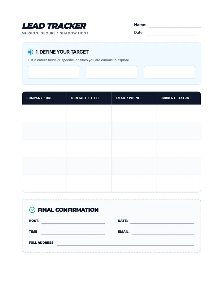 Lead Tracker Worksheet