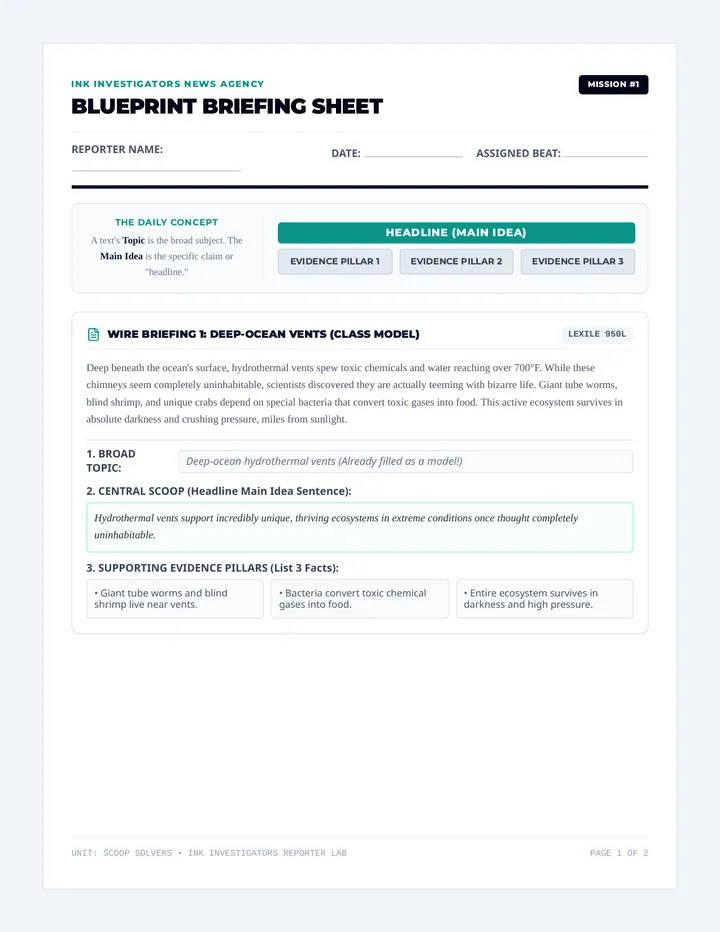 Blueprint Briefing Worksheet