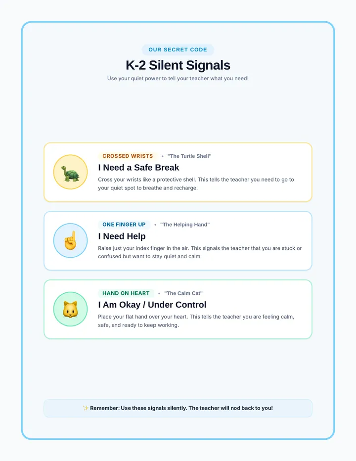Silent Hand Signals Poster