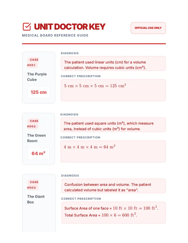Unit Doctor Answer Key
