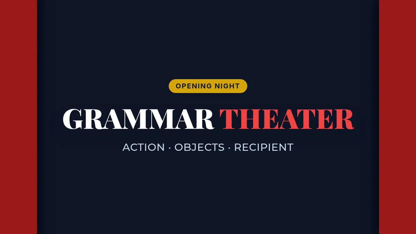 Grammar Theater Presentation Slides