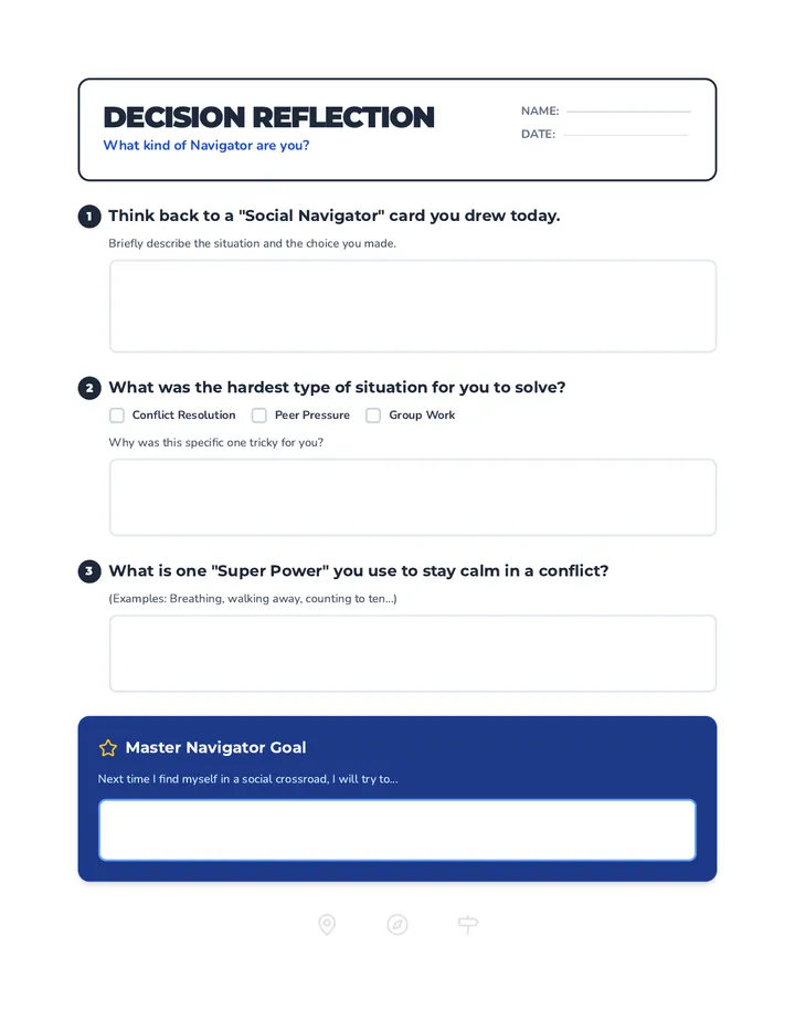 Decision Reflection Worksheet