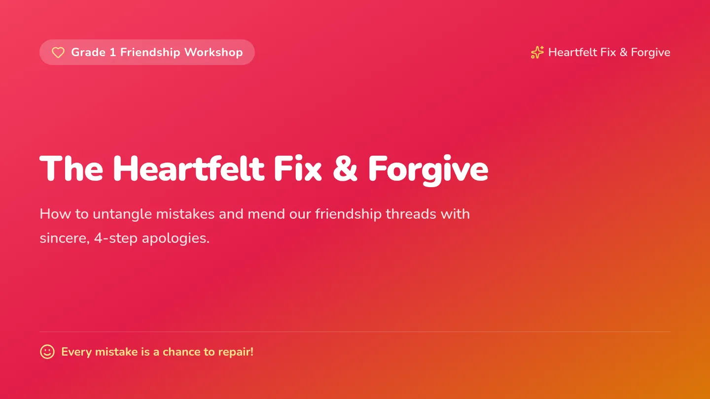 Heartfelt Apology Slides