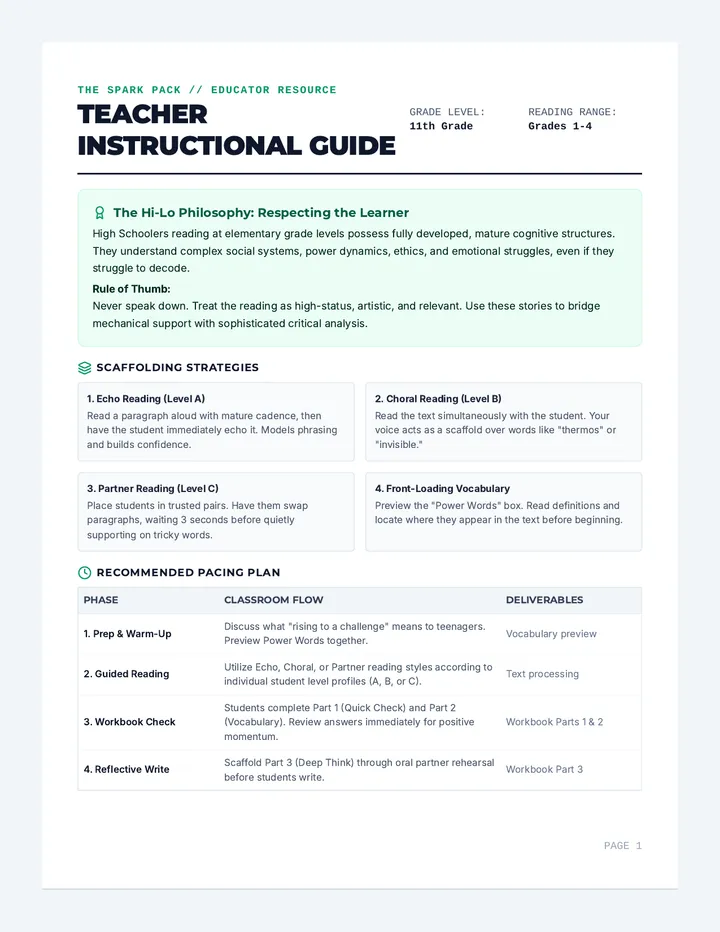 The Spark Teacher Guide