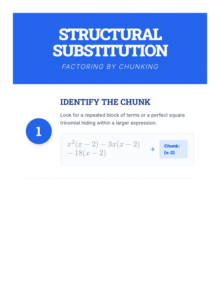 Structural Substitution Anchor Chart