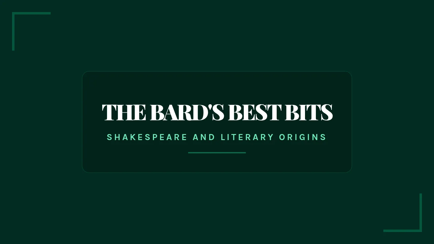 Shakespearean Language Slides