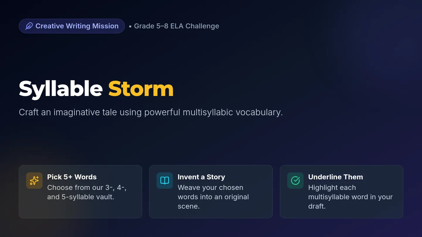 Syllable Storm Story Slides