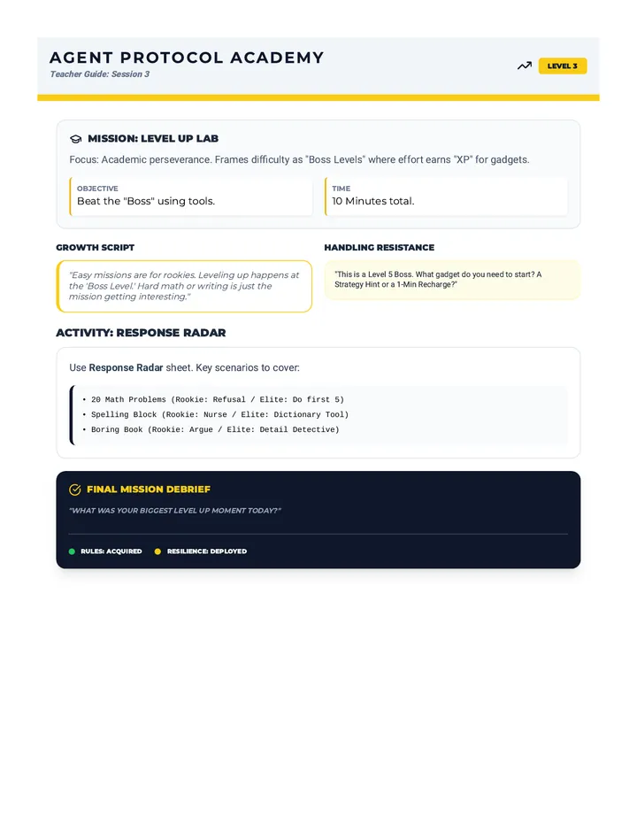 Level Up Teacher Guide