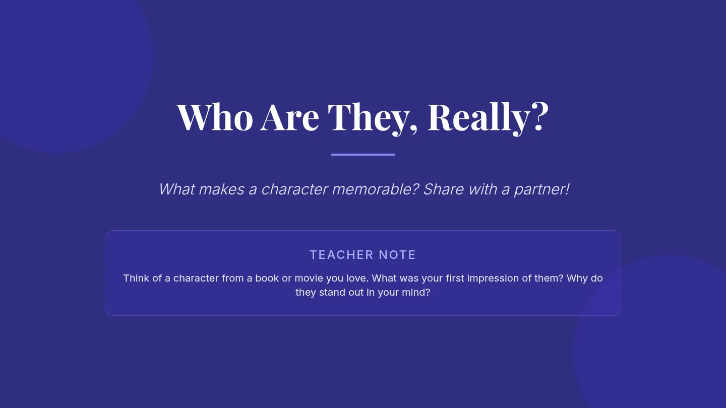 Who Are They Really Slide Deck