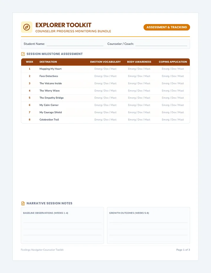 Feelings Navigator Counselor Toolkit