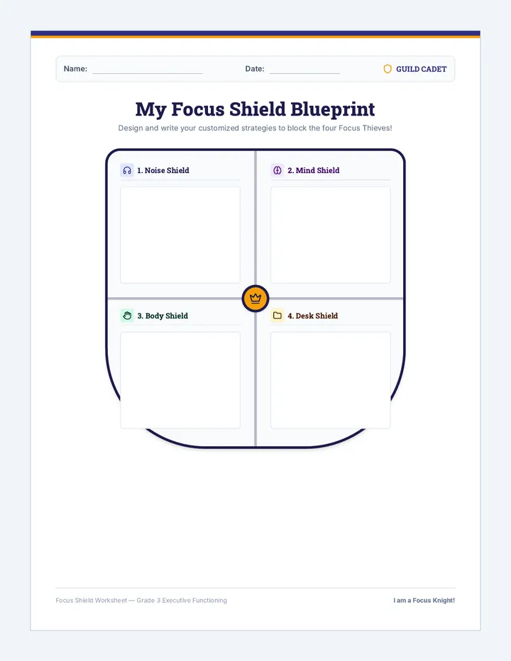 Focus Shield Worksheet