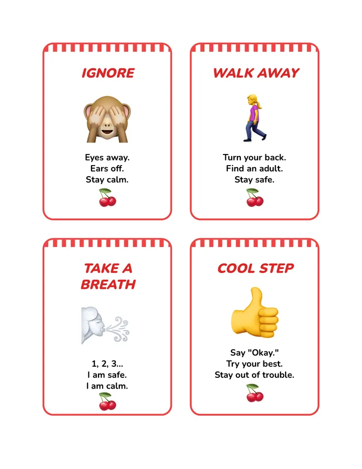 Staying Cool Reminder Cards
