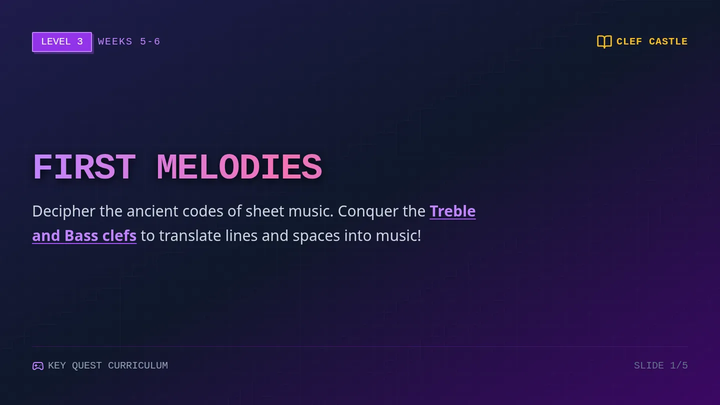First Melodies Slides