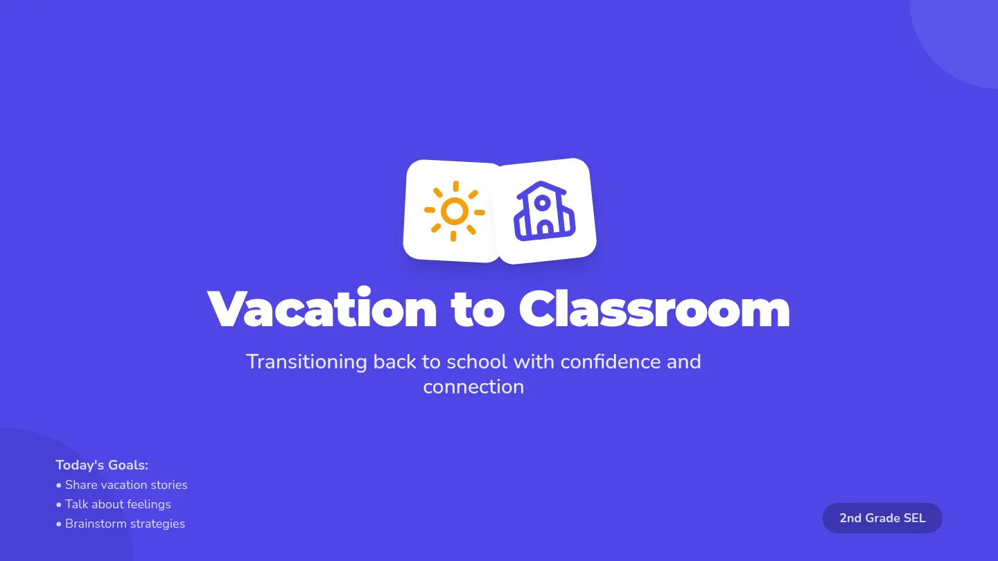 Vacation Classroom Slides