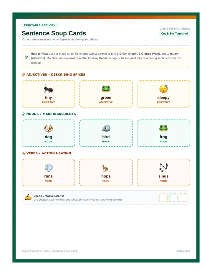 Sentence Soup Game