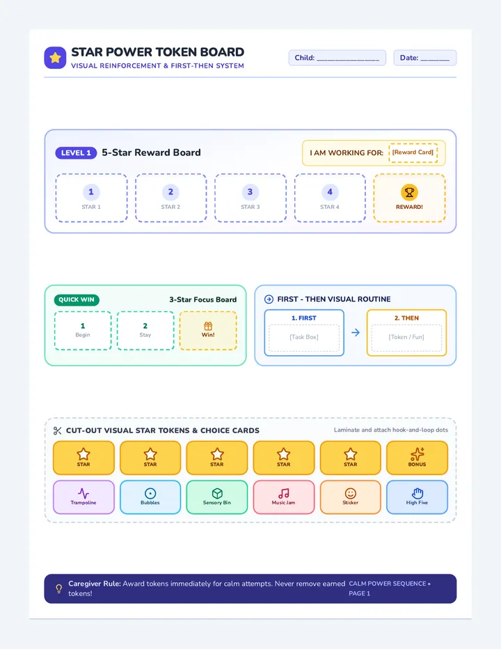 Star Power Token Board