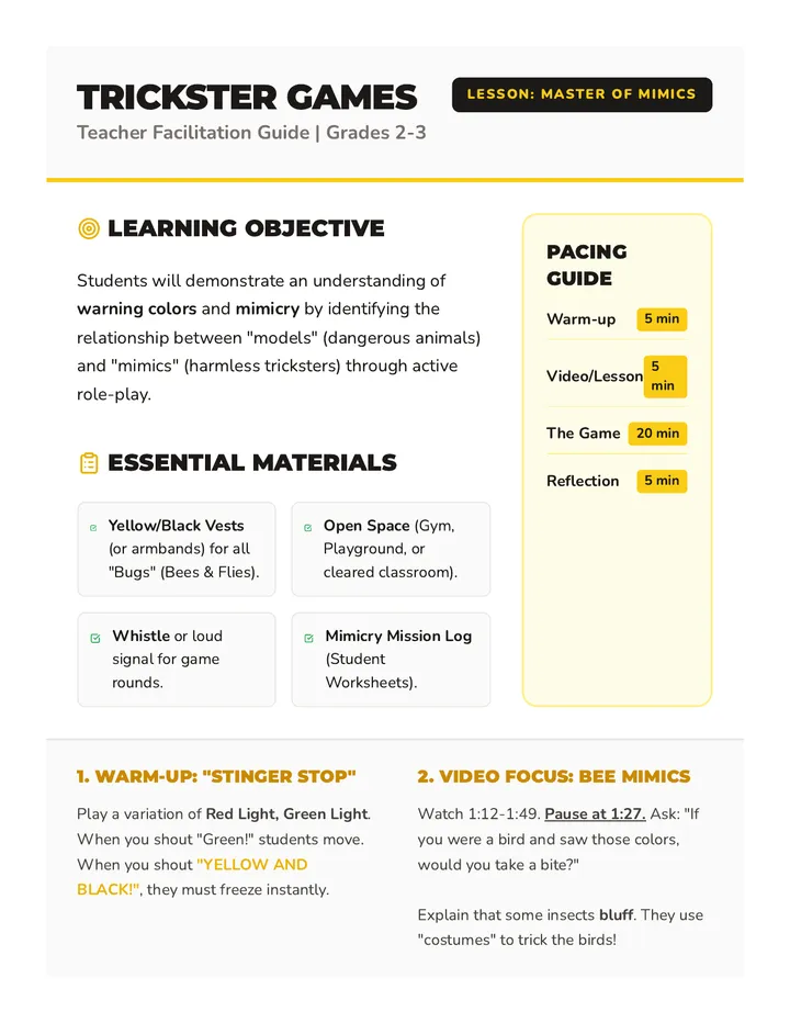 Trickster Games Teacher Guide