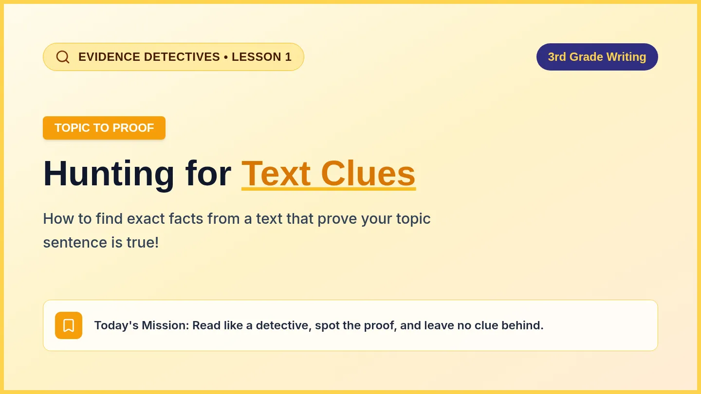 Clue Hunt Slides