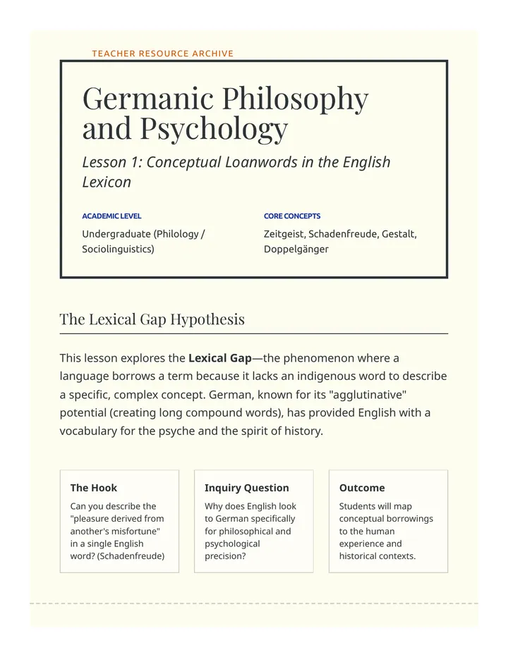 Germanic Concepts Teacher Guide