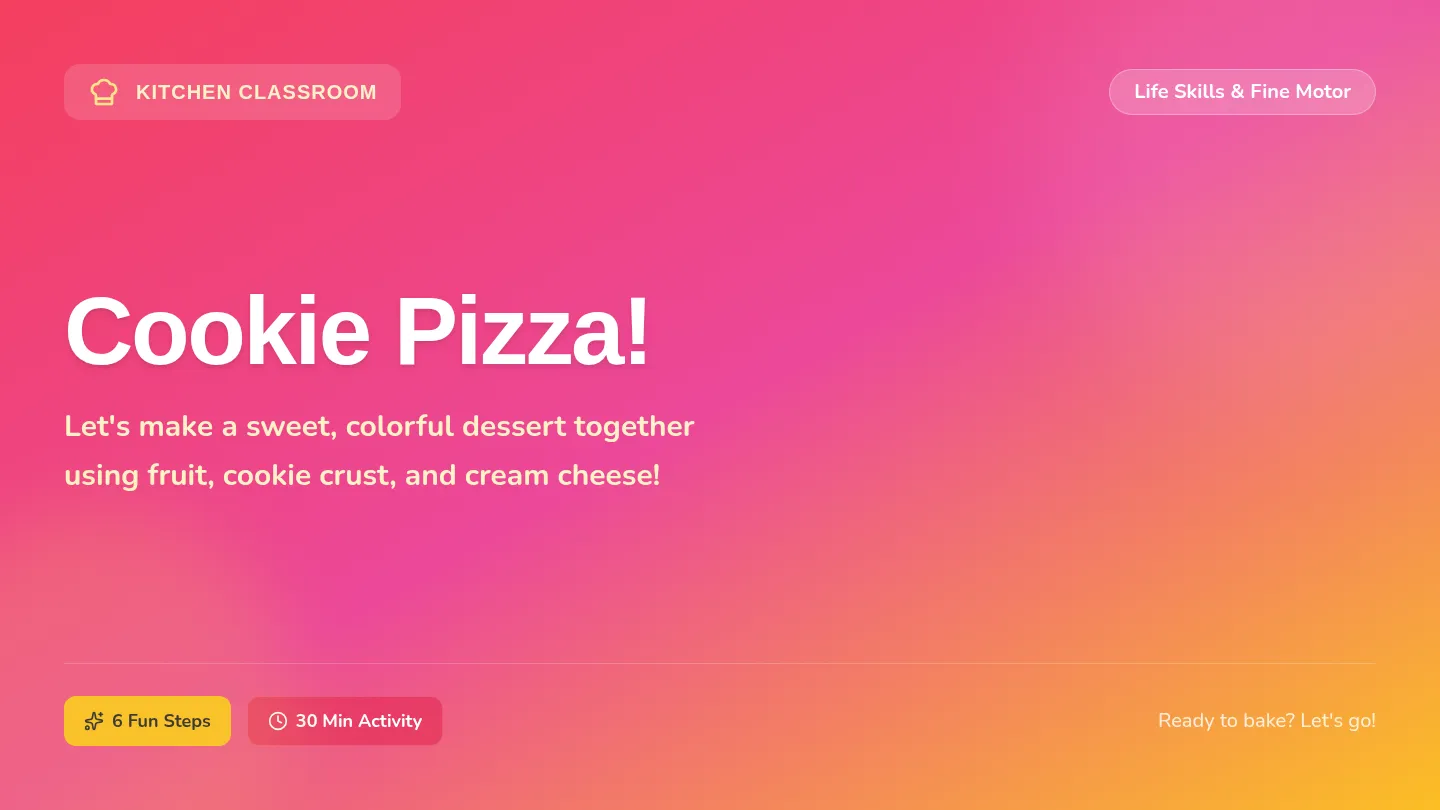 Cookie Pizza Slides