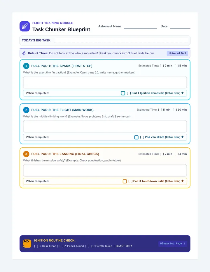 Task Chunker Activity Sheet