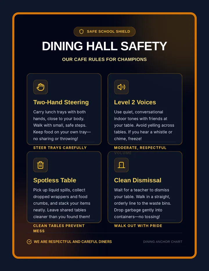 Dining Safety Poster