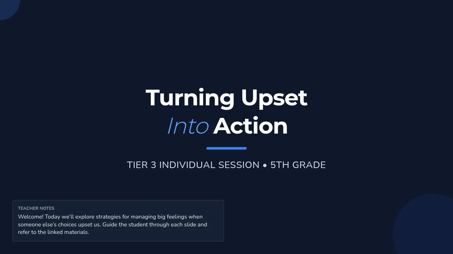 Turning Upset Slides