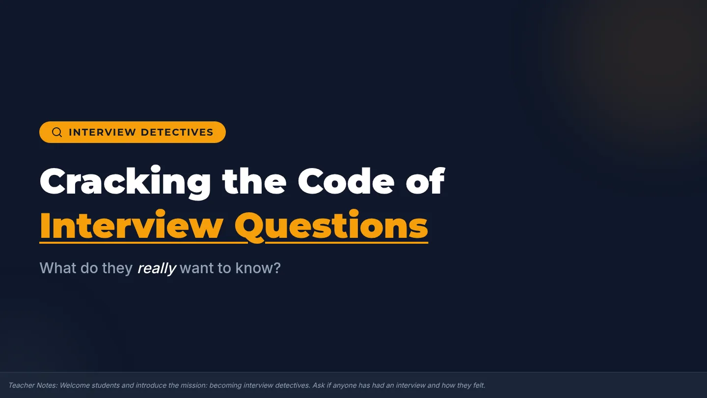Interview Question Decoder Slides