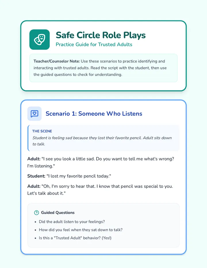 Safe Circle Role Plays