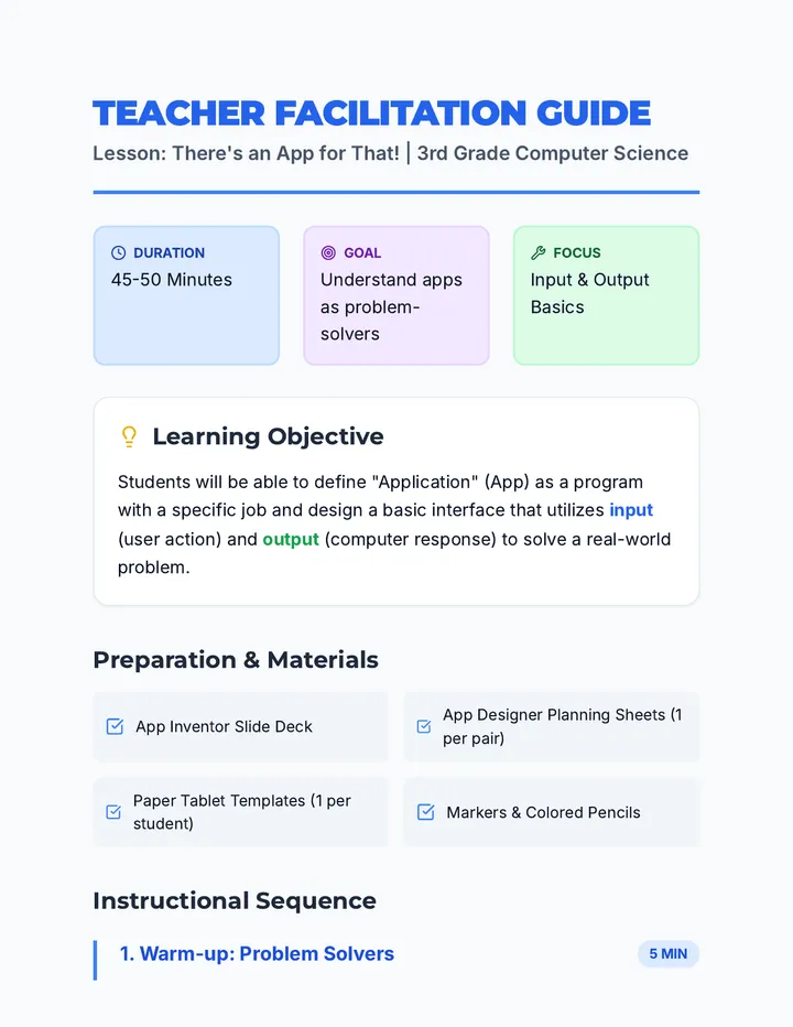 App Inventor Teacher Guide