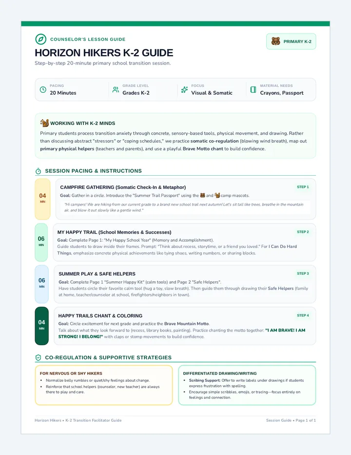 Horizon Hikers Guide page 1