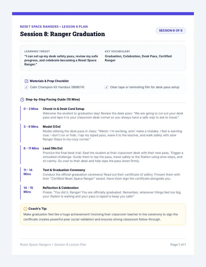 Session 8 Lesson Plan