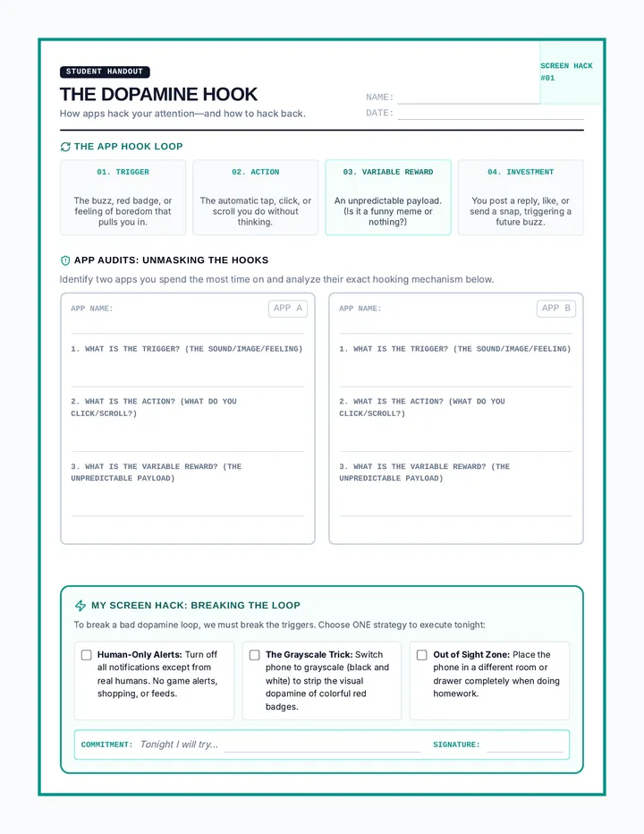 The Hook Handout