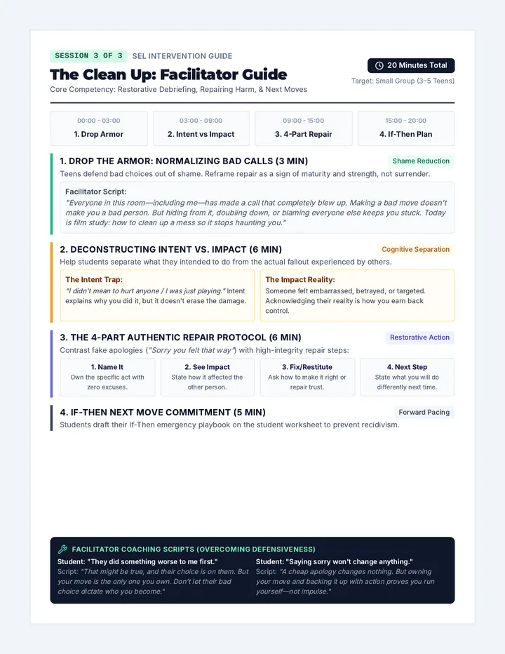 Clean Up Facilitator Guide