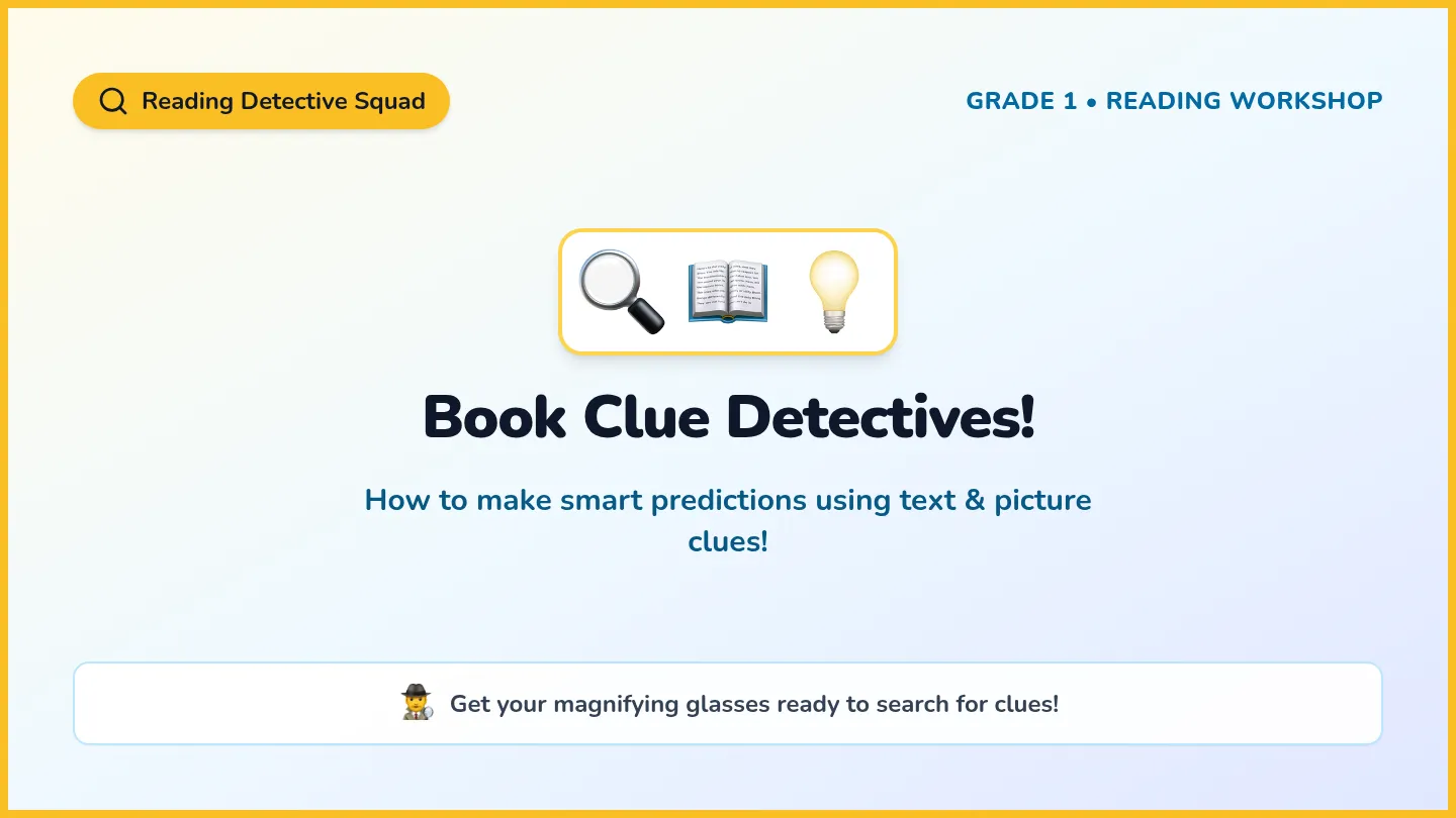 Book Clue Detectives Slides