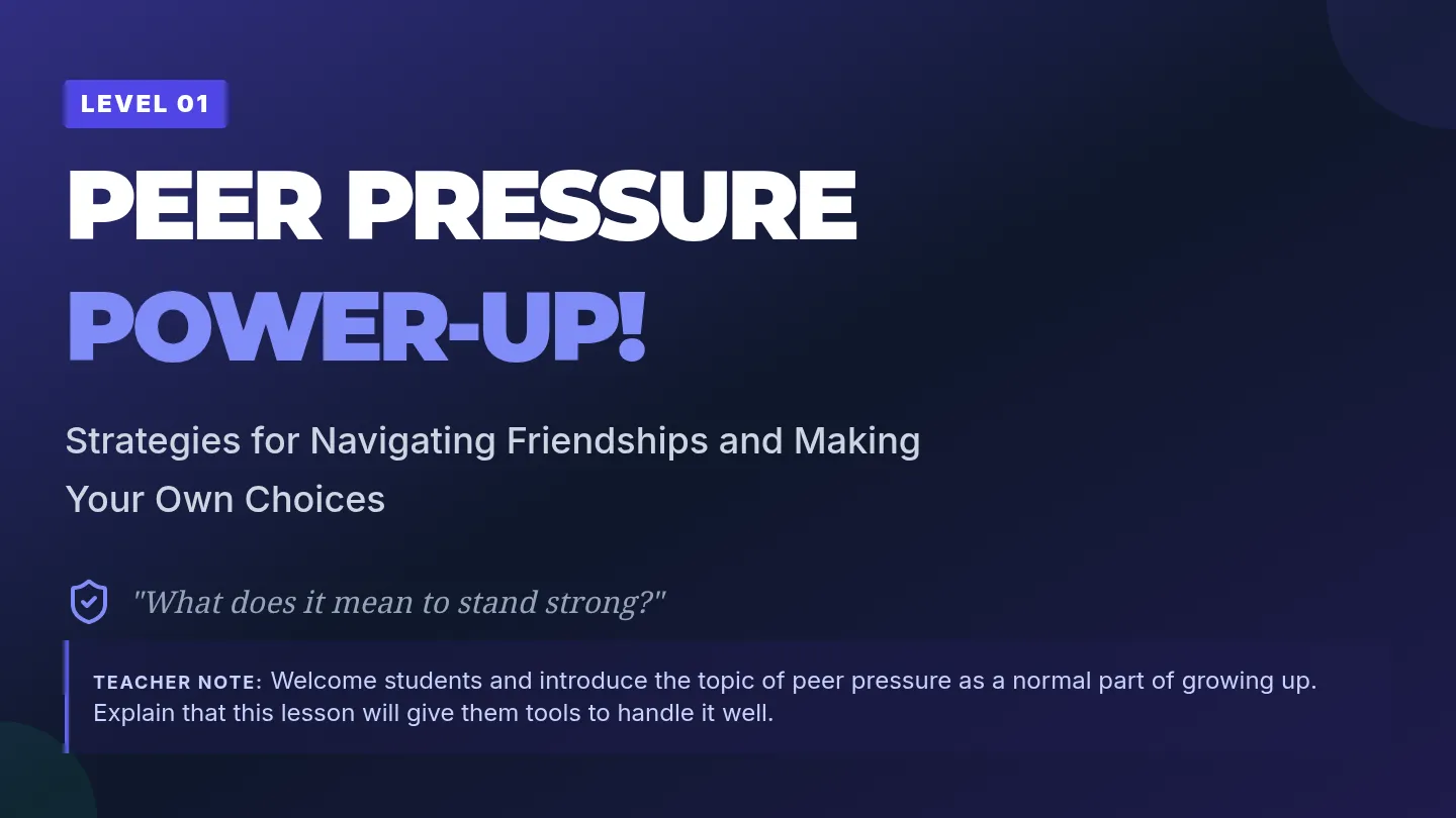 Handling Peer Pressure Slides