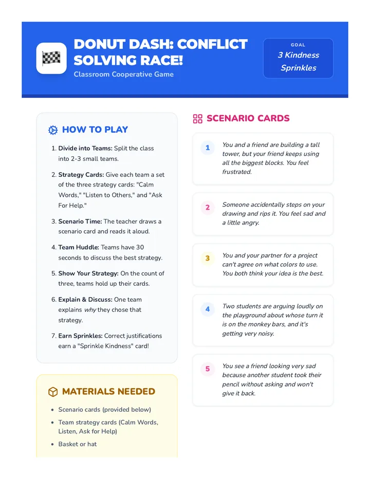 Conflict Resolution Game