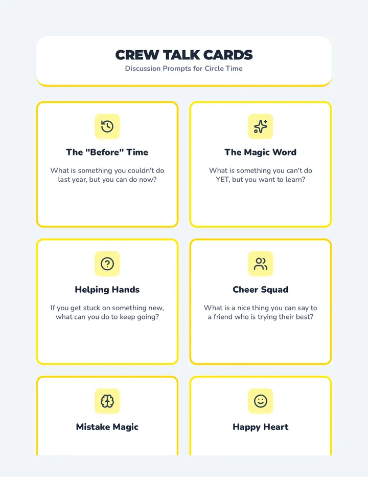 Can-Do Crew Discussion Cards