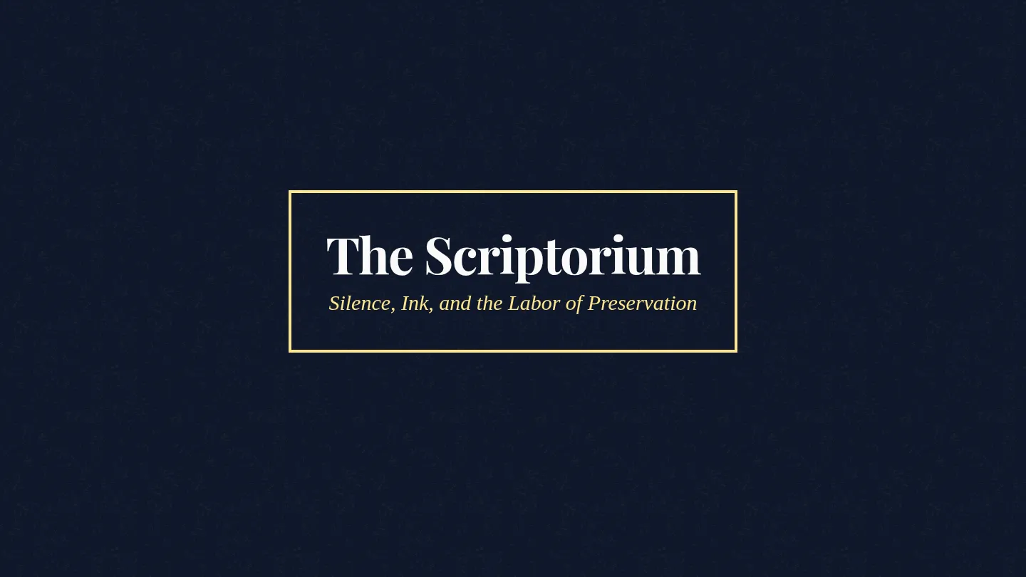 Scriptorium Presentation Slides