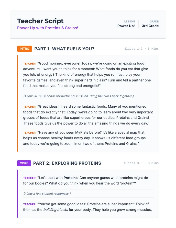 Power Up Script
