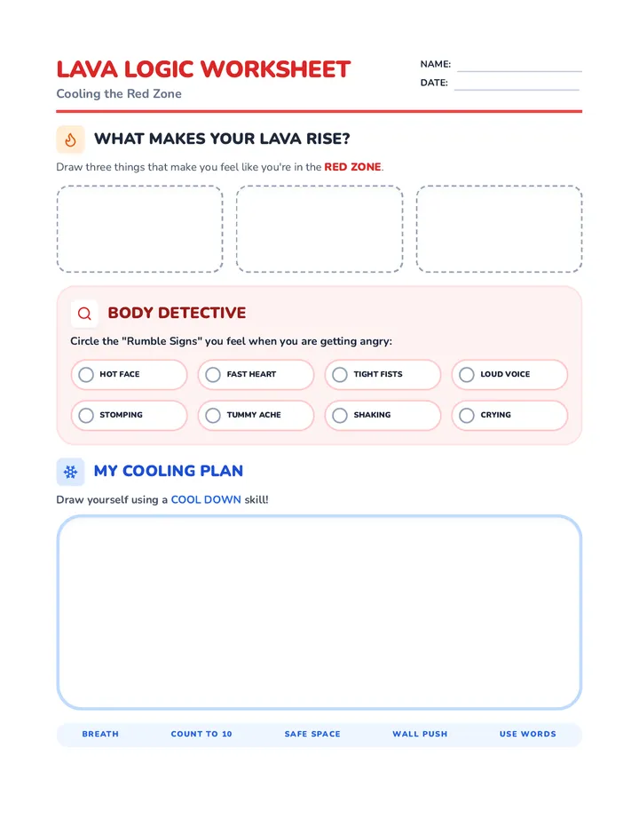 Lava Logic Worksheet