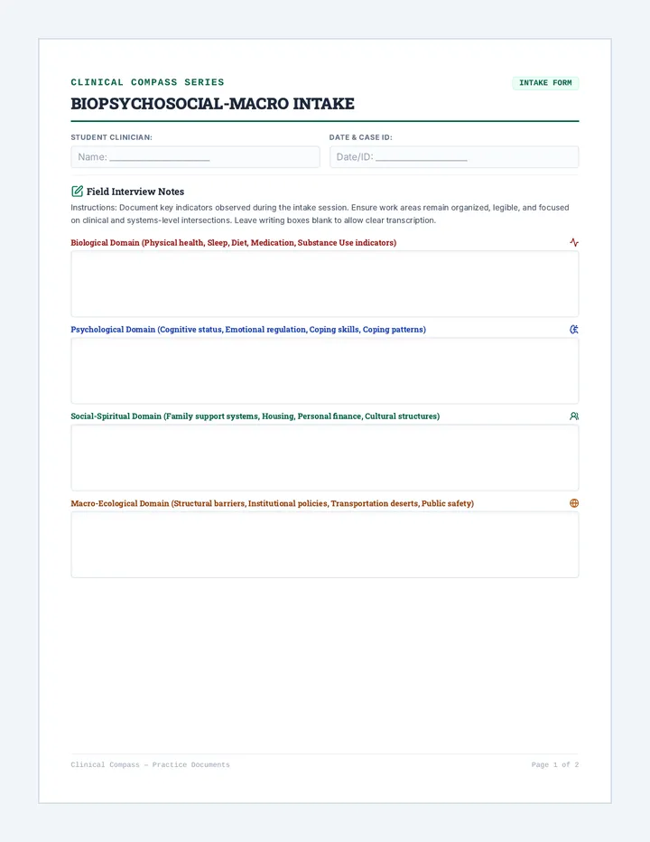 Holistic Assessment Tool