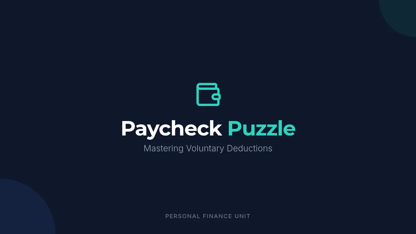 Paycheck Puzzle Slides
