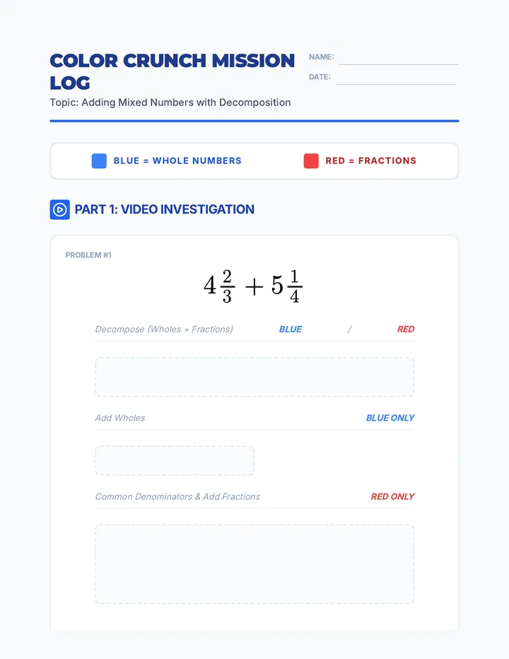 Color Crunch Mission Log