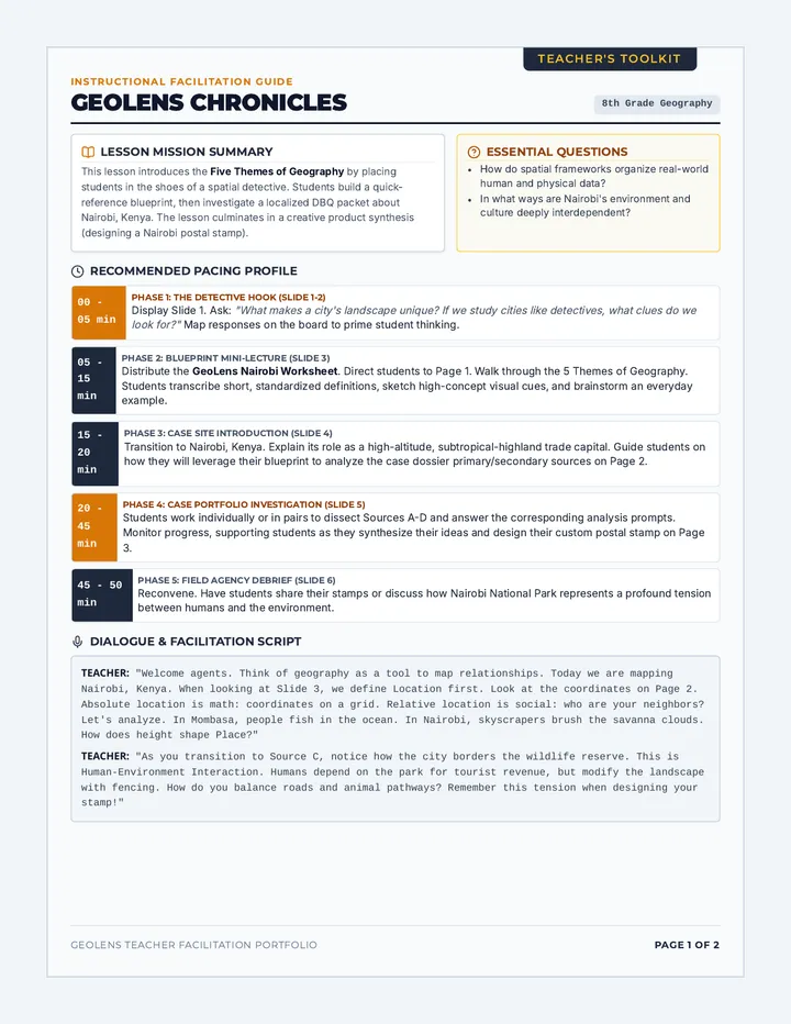 GeoLens Facilitator Guide