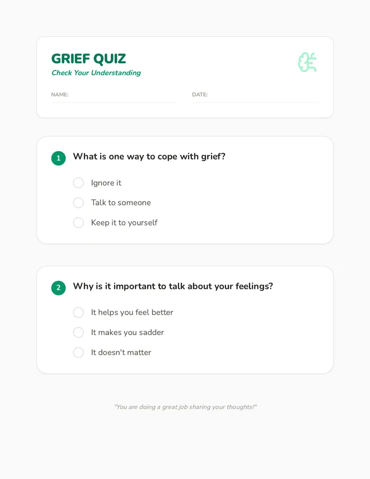 Grief Quiz