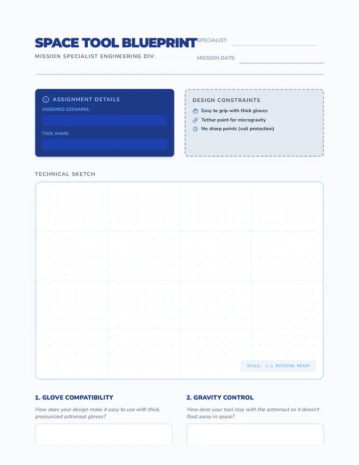 Space Tool Blueprint