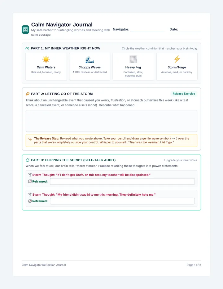 Calm Navigator Journal