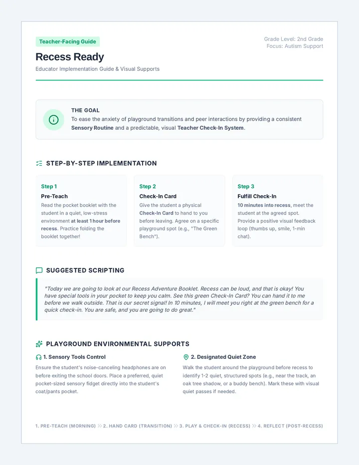 Recess Ready Teacher Guide