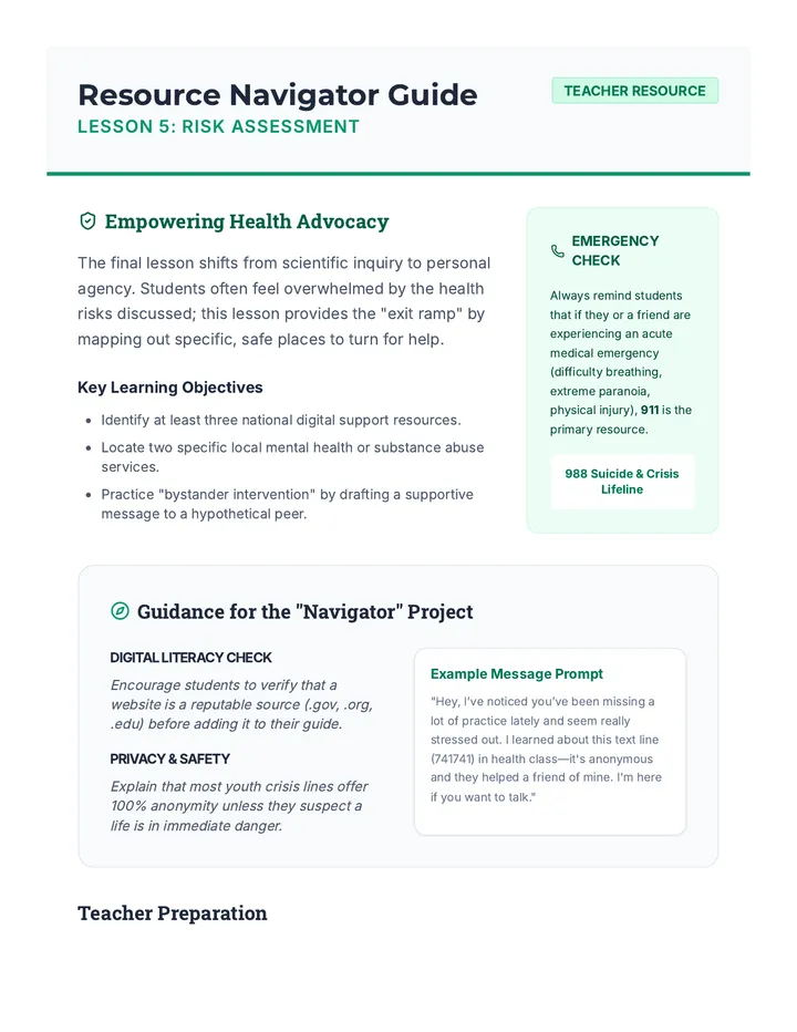 Resource Map Teacher Guide